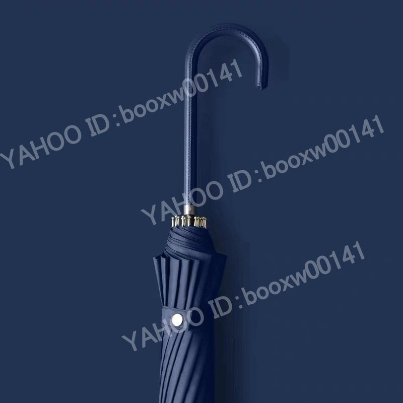 長傘 雨傘 レディース メンズ ワンタッチ長傘 梅雨対策 耐風 無地 和風傘 頑丈 16本骨 マカロン色 便利 男 女 贈り物 ネイビー hhw0007.3拍卖