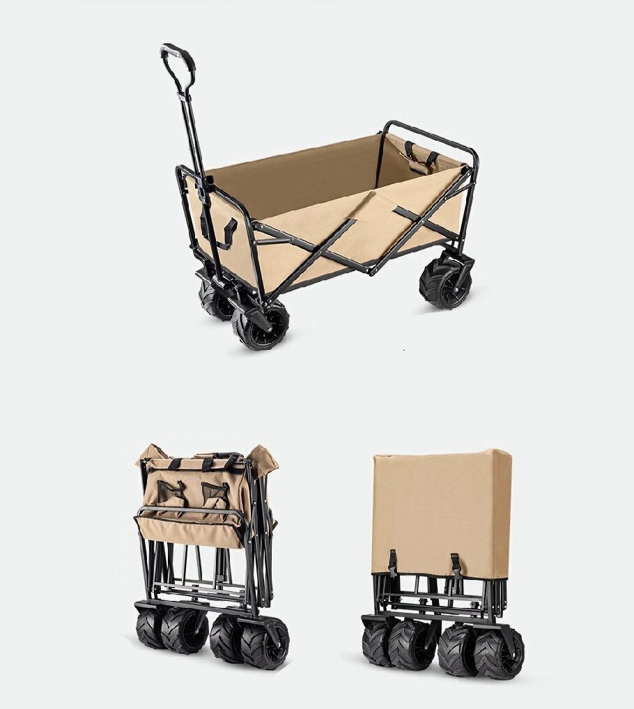 強力推薦★キャンプワゴン アウトドア 耐荷重150kg 大容量 折りたたみ キャリーカート キャンピングカート ワゴン車 BBQ 防災 zhw065拍卖