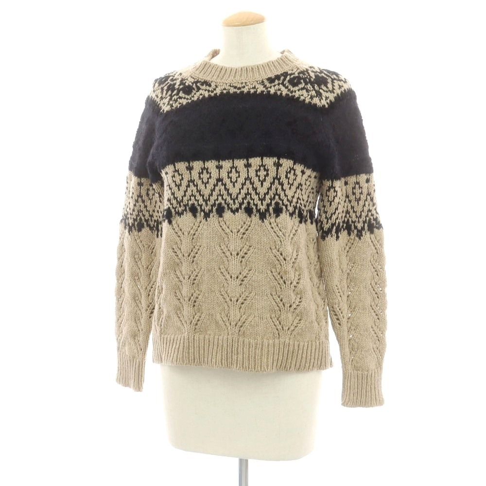 【中古】トリココムデギャルソン tricot COMME des GARCONS 2018年秋冬 ウール系 クルーネック プルオーバーニット 【表記なし(M位)】拍卖