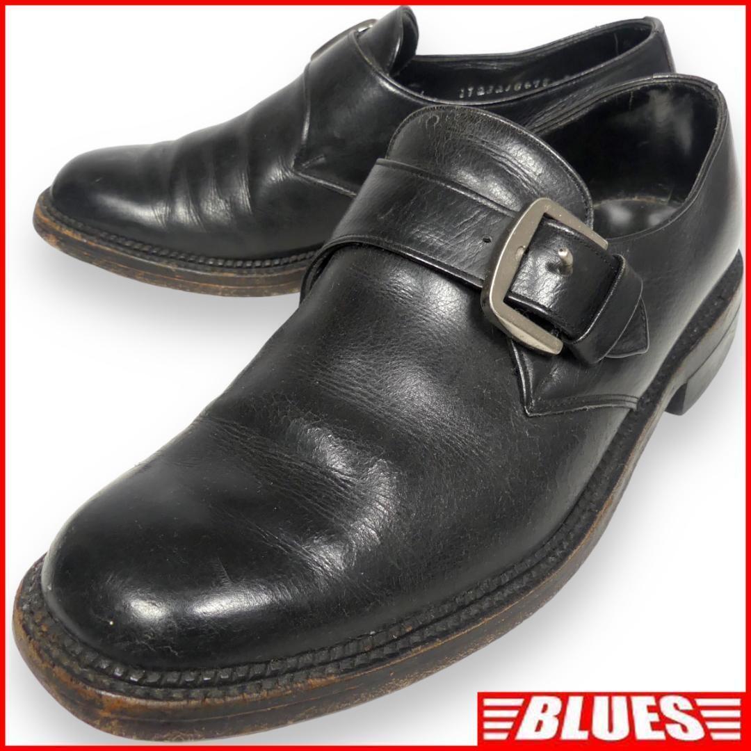 即決★REGAL★25cm レザービジネスシューズ モンクストラップ リーガル メンズ 25EE 黒 本革 本皮 ヒール 革靴拍卖