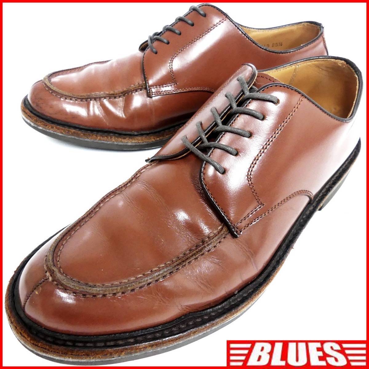 即決★REGAL★25.5cm レザービジネスシューズ リーガル メンズ 茶 本革 レースアップシューズ 本皮 ヒール 革靴 Uチップ拍卖