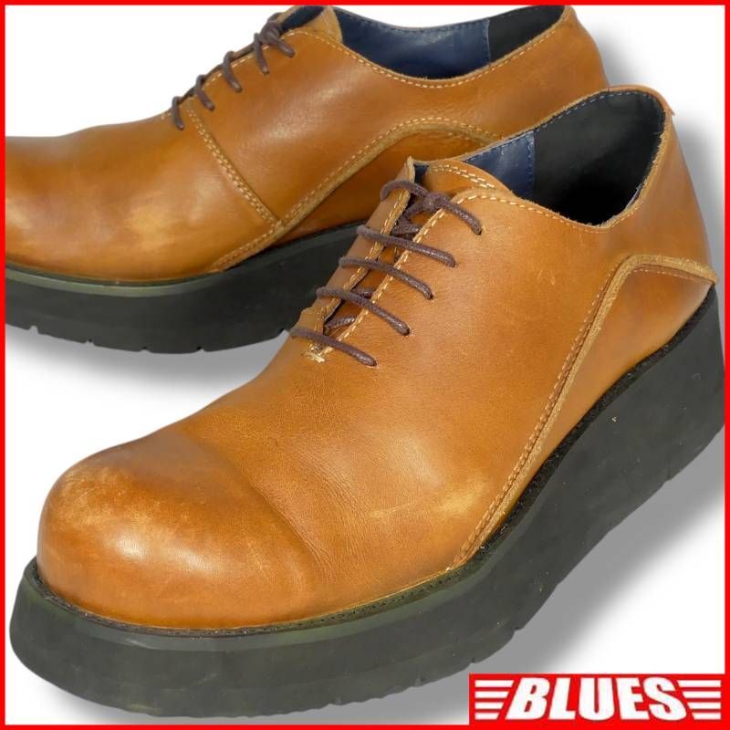 即決★whoop'-de-doo'★ 26cm シューズ フープディドゥ メンズ 42 茶 キャメル 厚底 本革 本皮 革靴拍卖