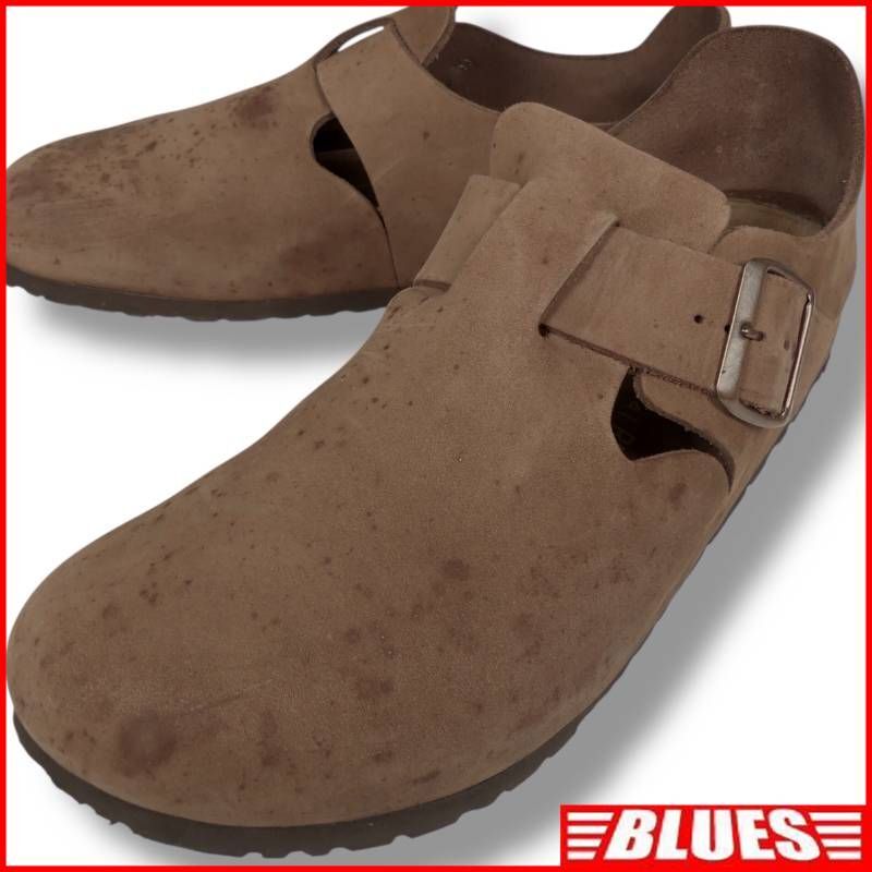 即決★BIRKENSTOCK★ 26.5cm ロンドン レザーサンダル ビルケンシュトック ドイツ製 メンズ 41 茶 本革 スリッパ 本皮 革靴拍卖