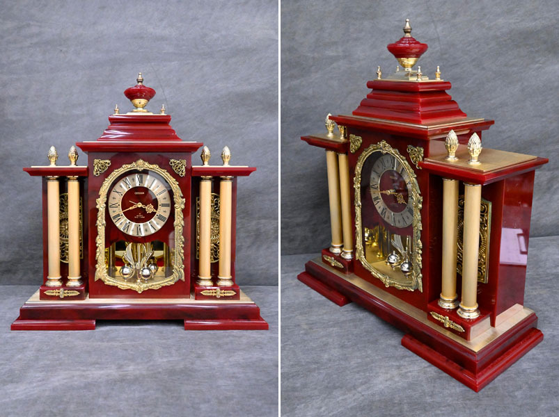 GI46 CITIZEN シチズン REAL CHIME リアルチャイム リズム時計 置き時計 電池式 振り子 ヴィンテージ レトロ 拍卖