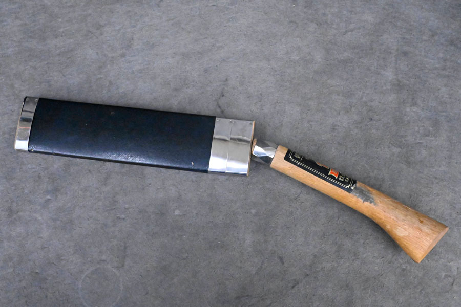 IH24 西山商会 鉈 作者名有り 最高級 腰鉈 なた ナタ 薪割り 山仕事 枝打ち 枝払い アウトドア キャンプ ギア 工具 北陸 燕三条 中古拍卖