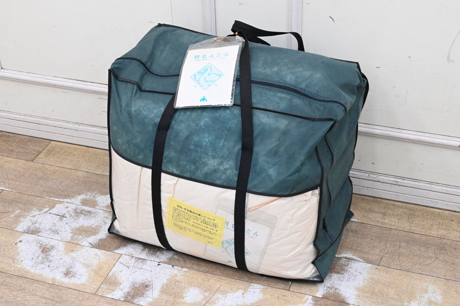 DX35 未使用 長期保管品 日本製 水鳥羽毛 羽毛布団 掛けふとん シングルサイズ拍卖