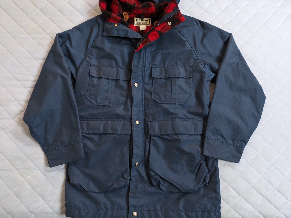 80s USA製 L.L.Bean BAXTER STATE PARKA バクスターステートパーカ マウンテンパーカー ネイビー サイズS ビンテージ 即決拍卖