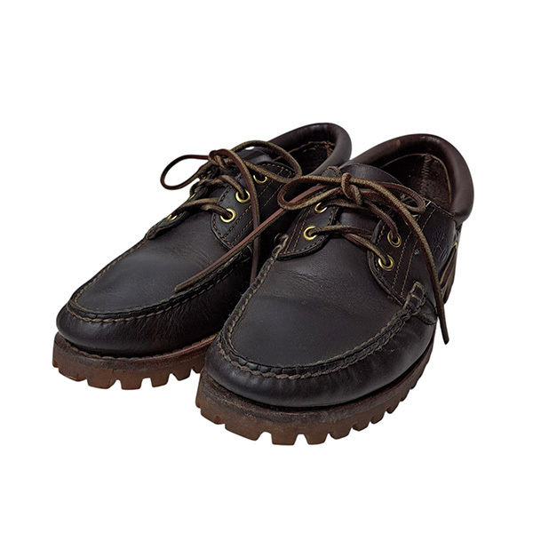 ティンバーランド Timberland 3eye 3ホール レザーデッキシューズ ブラウン サイズ:42 8047000108123拍卖