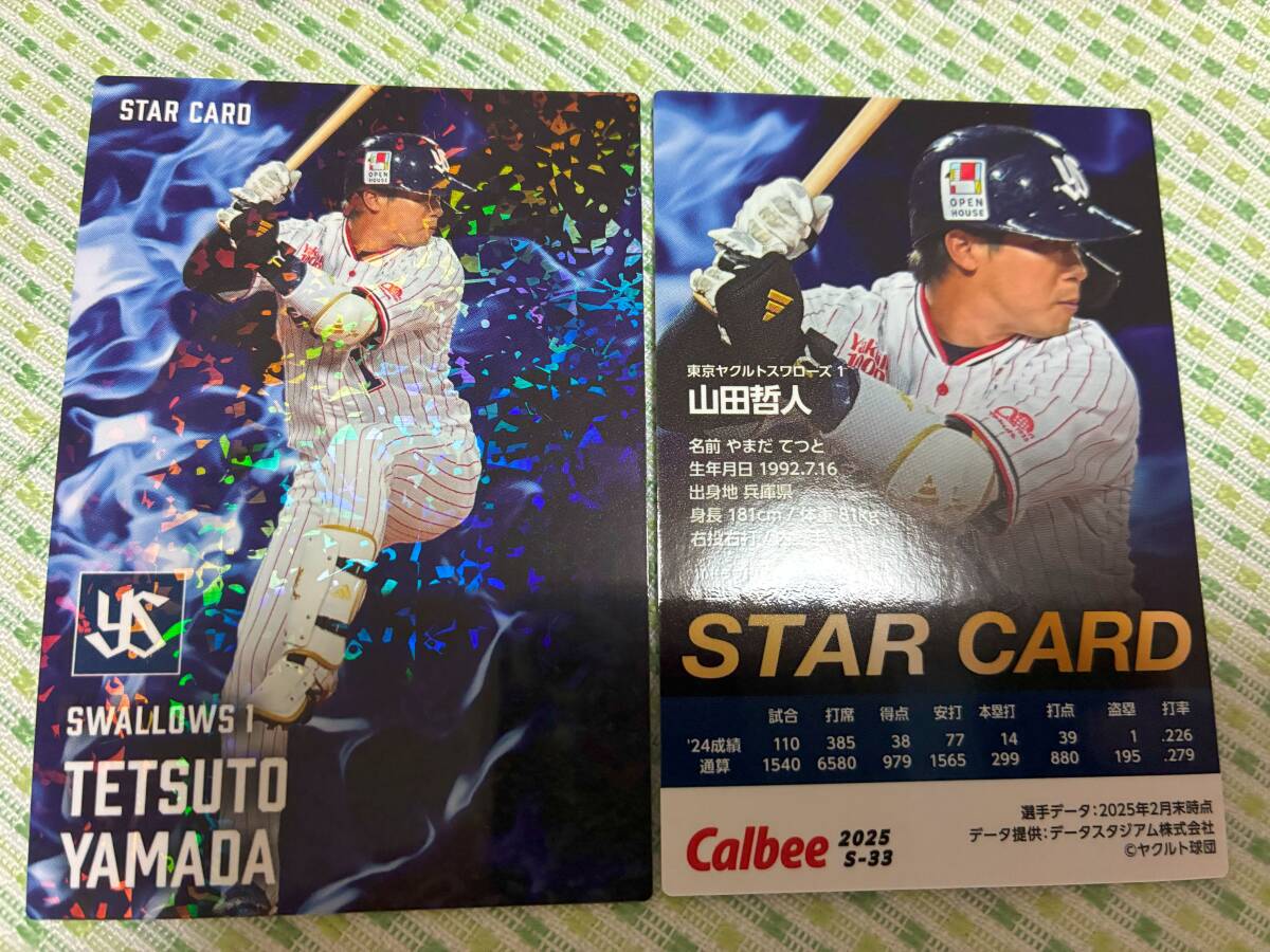 2025 第2弾 S-33 山田 哲人(ヤクルト)スターカード キラ仕様 希少品 トッププレイヤー プロ野球チップス カルビー 匿名 即決 送料85円~拍卖