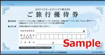 ◆12-01◆KNT-CT 近畿日本ツーリスト 株主優待冊子 (旅行優待券2枚綴り) 1冊-A◆拍卖