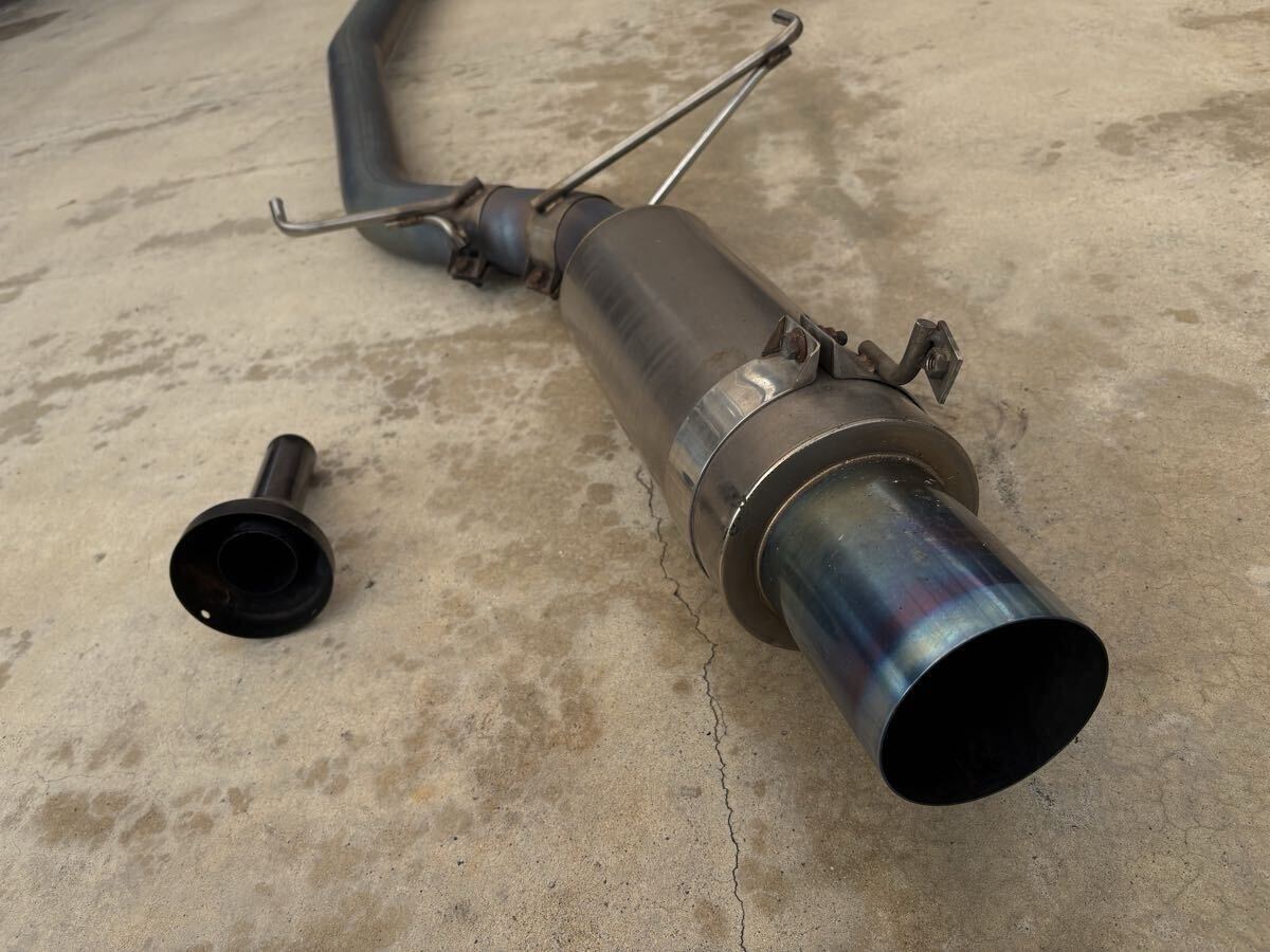 ランサーエボリューション(Ⅶ・Ⅷ・Ⅸ/CT9A・CT9W)用 YR-Advance チタンマフラー ストレート typeR インナーサイレンサー付! フルチタン拍卖