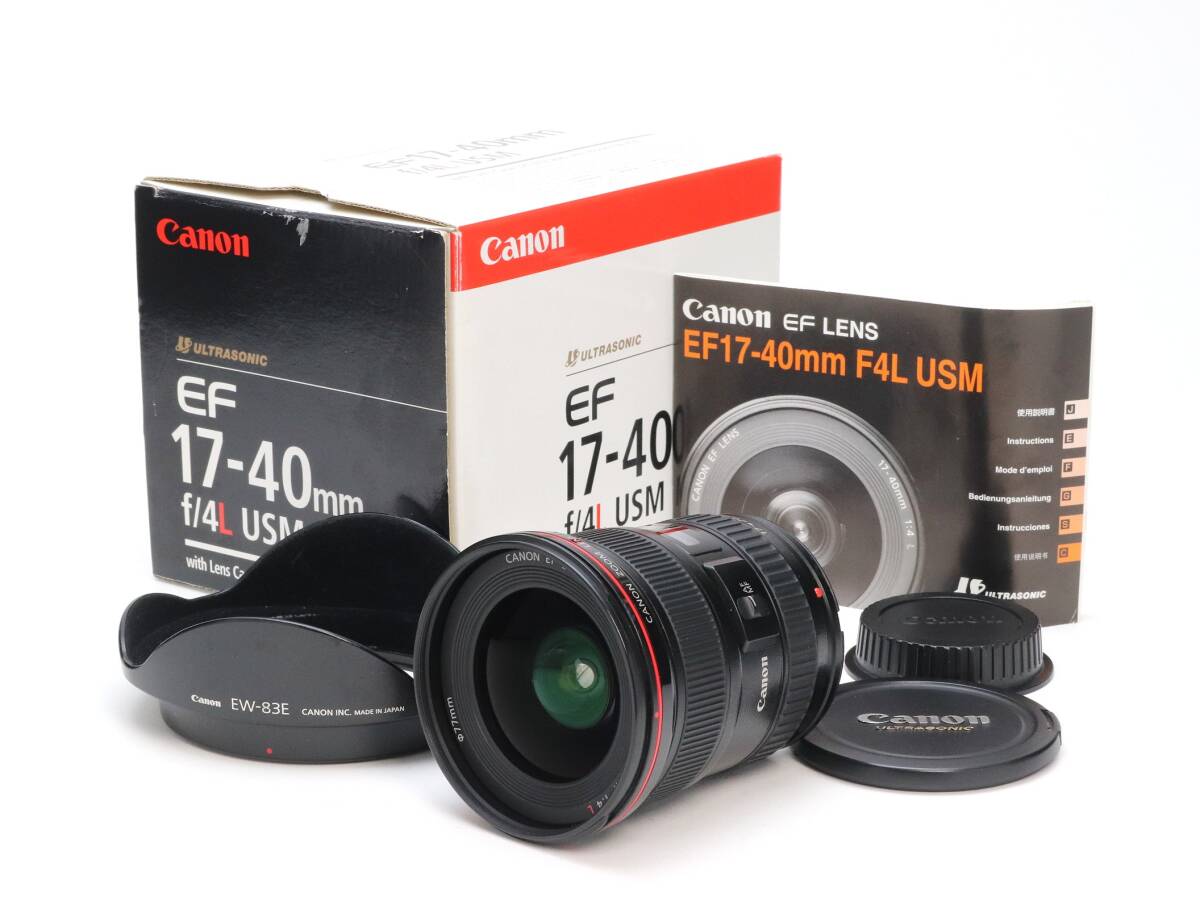 AB (良品) Canon キヤノン EF 17-40mm F4L USM 初期不良返品対応 110-184拍卖