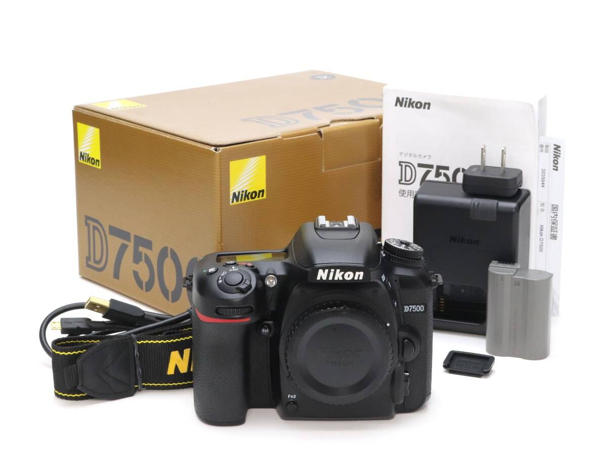 AA- (極上品) Nikon ニコン D7500 ボディ シャッター数 4,480枚 初期不良返品対応 111-15拍卖