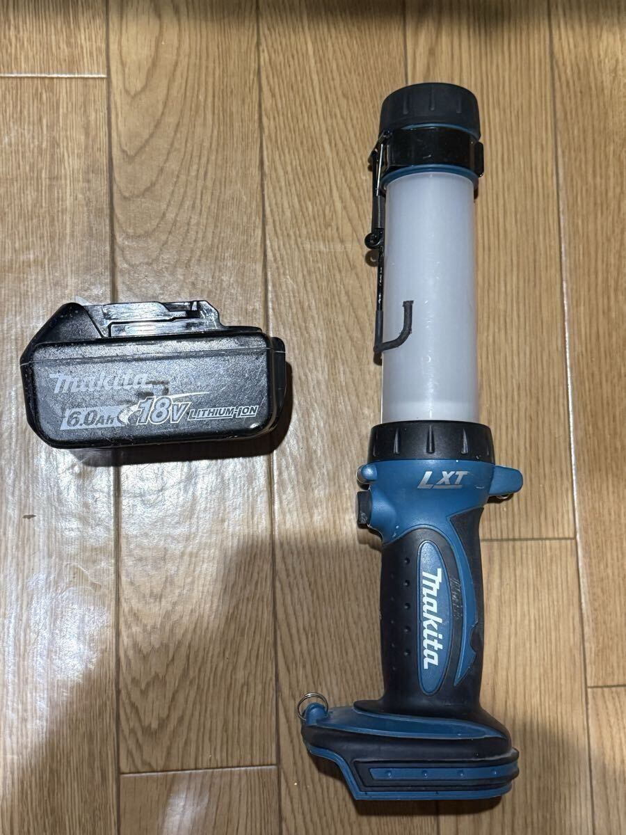 【1円スタート】マキタ ML806Y 充電式LEDワークライト暖色タイプ高輝度LED搭載14.4V/18Vバッテリ専用)バッテリー付き makita拍卖