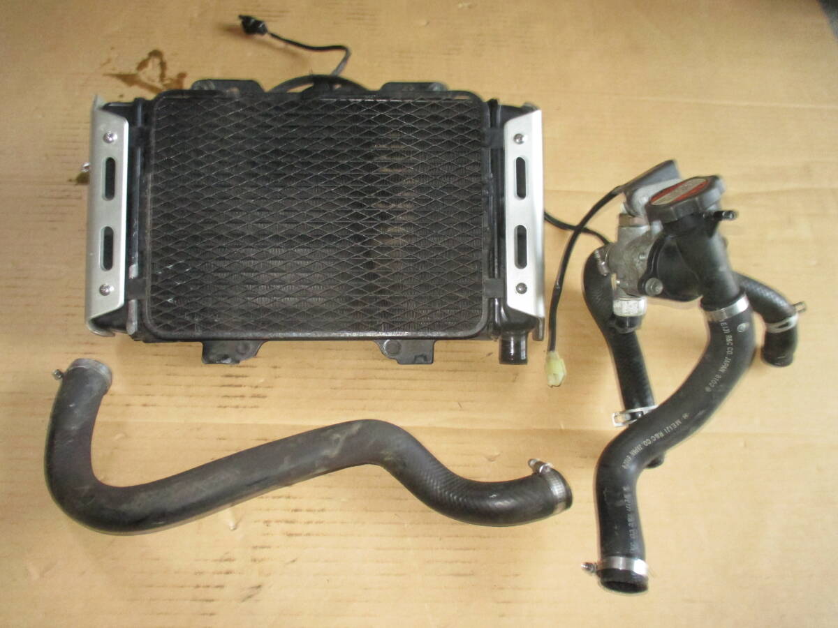 スズキ インパルス400 GK7CA 純正 ラジエーター 電動ファン セット 実動車外し 検) GSX400 赤/黒 ヨシムラカラー GK79A イナズマ カタナ拍卖