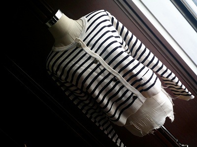 ローズファーム ボーダー柄カーディガン L拍卖