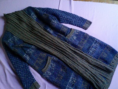 伊勢丹 ロングカーディガン スコットランド製拍卖