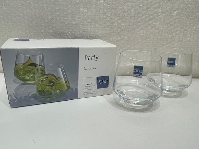 ■Schott Zwiesel ショット ツヴィーゼル パーティ ダンシングタンブラー Tritan ペアグラス 未開封■U60-417拍卖