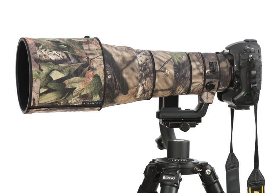 ROLANPRO Nikon AF-S 400mm F/2.8E FL ED VRに合する 望遠レンズ用カモフラージュカバー 3層構造保護 防水 #27 ジャングル迷彩拍卖