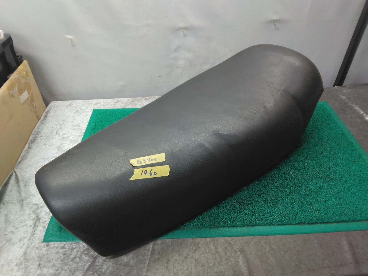 1460 GS400E 外し シート(検 GS400 450 GT380 GSX250E 400E ゴキ ザリ 純正 川口 大川 タックロール BEET 旧車 絶版車 当時物拍卖