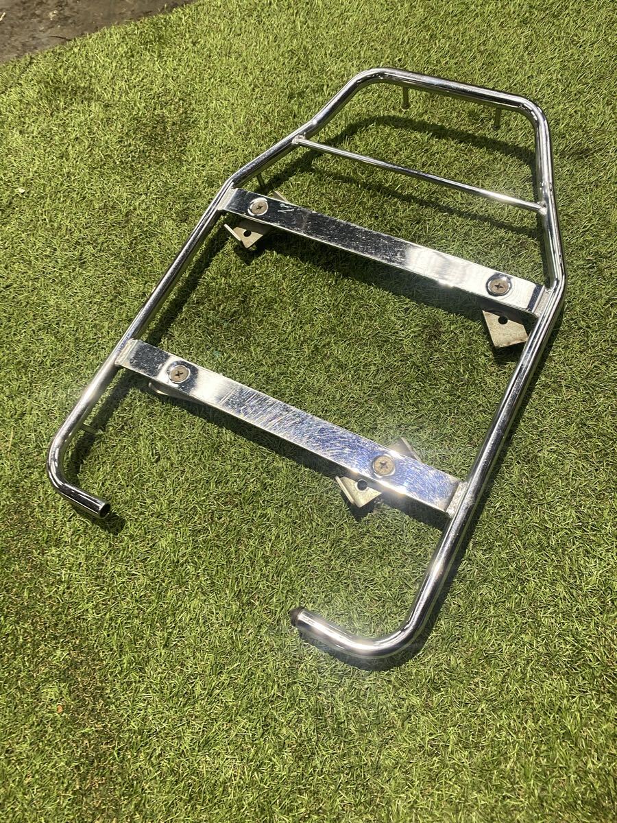 スーパーカブ用キャリアを大型化!変換キャリアメッキまだまだ綺麗。C50.C70.C90.カスタムなど!キャンプ、ツーリングに◆ ホンダ拍卖