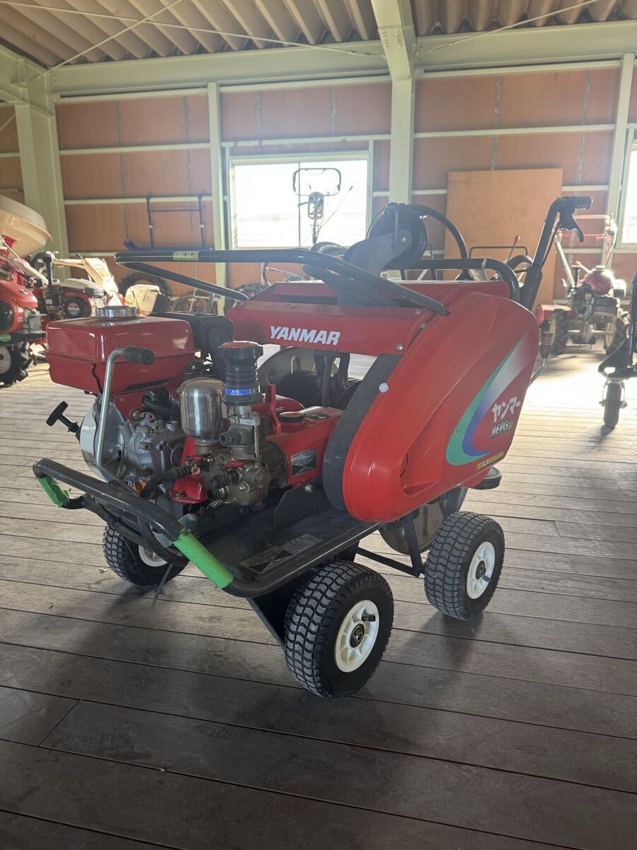 加茂市発 ヤンマー 自走キャリー動噴 AEPG30 自走式ラジコン動噴 4馬力 ガソリン 自走式動噴 セット動噴 現状販売 直接引取限定拍卖