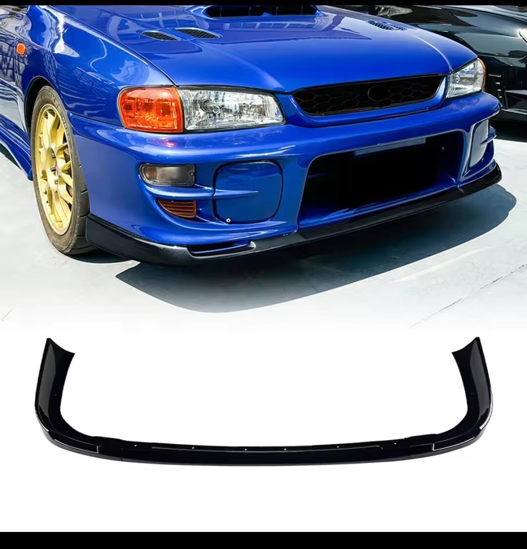 新品 即発送 カーボン ルック フロントリップ スポイラー インプレッサ WRX STI GC8 1997-2002 検索用 エアロ バンパー スバル拍卖