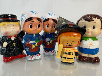 ソフビ貯金箱 他 キャラ人形 5点まとめ 静岡銀行 茶摘み娘 第一銀行 スター坊や イレコミ君 キャラ不明80’s陶器貯金箱拍卖