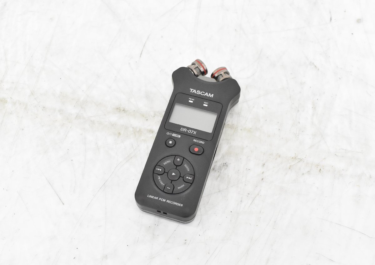 【 G 】1468 TASCAM DR-07X LINEAR PCM RECORDER リニアPCMレコーダー タスカム 3134282拍卖