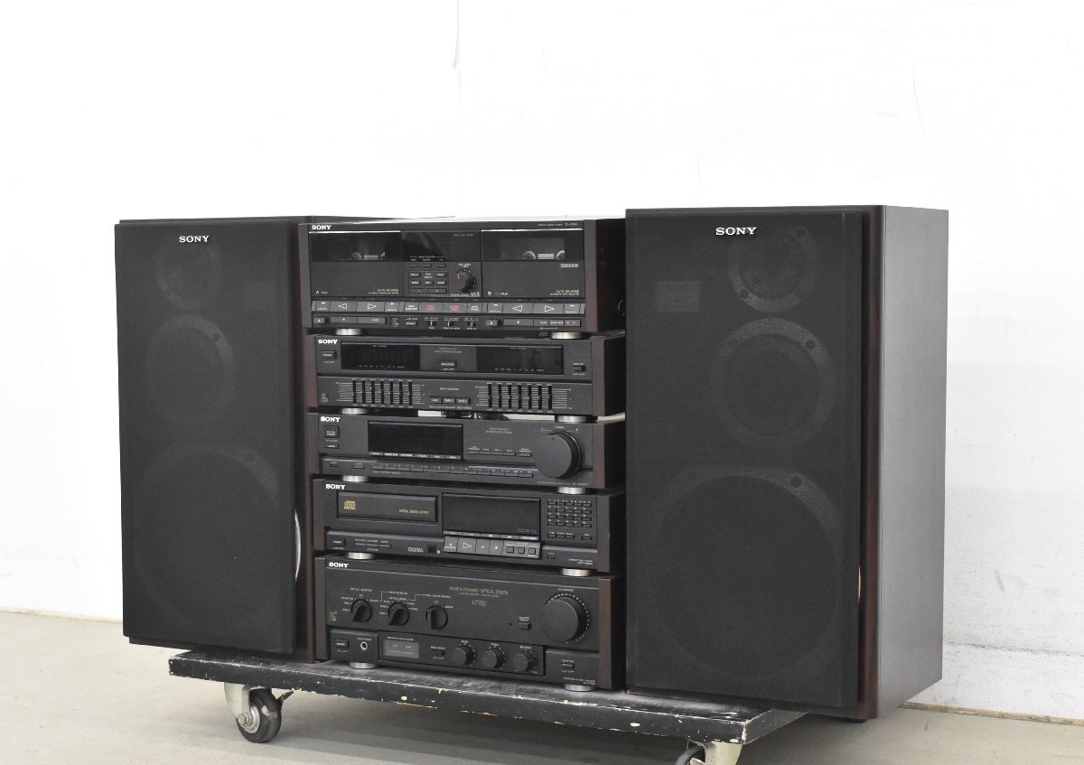 【 G 】2773 SONY TC-V7000/SEQ-V9900/ST-V9900TV/CDP-V9900/TA-V7700/SS-V7700AV システムコンポ ソニー 【3個口発送品】3100794拍卖