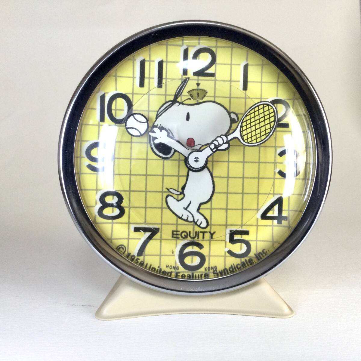 1970年代初期 UFS製 スヌーピー 目覚まし 置時計 アンティーク キャラ ピーナッツ 昭和 レトロ拍卖