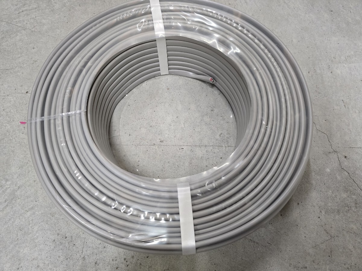 YAZAKI 矢崎 電線 VVF2.0×3芯 100m 電源線 電気工事 3×2mm拍卖