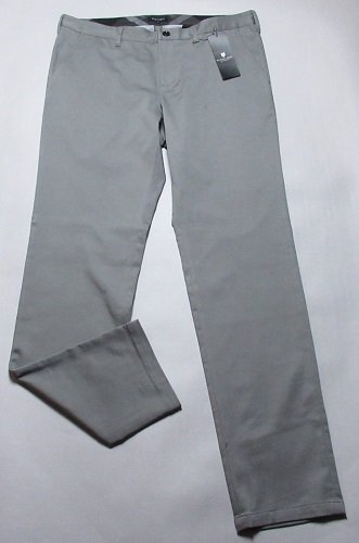 新品 ブラックレーベル・クレストブリッジ シャイニーサテントラウザーズ/レター\600/定価27500円/3L(88-91)/51R02412/グレー拍卖