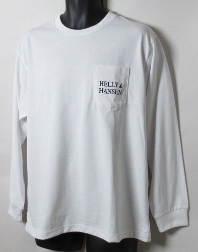 新品 ヘリーハンセン/HELLY HANSEN HHロゴセイルティー長袖Tシャツ/レター\600/Mサイズ/HH32466/ホワイト拍卖