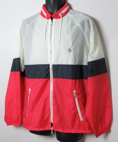 新品 ペンギン バイ マンシングウェア ゴルフ ナイロンジャケット・フード付/レターパック\600/定価15400円/Mサイズ/MLMVJK04GS/マルチ拍卖