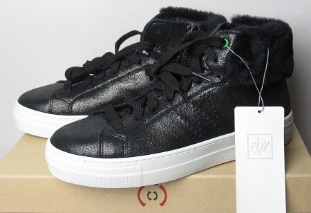 新品 ゾーイ/ZOY/Womsh 牛革 シューズ・ブーツ(bask salvador black) レディス 定価26400円/37(23cm)/071684875/イタリア製/ブラック拍卖