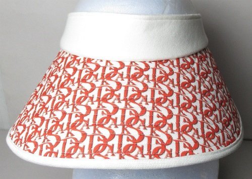 新品 ダックス/DAKS GOLF サンバイザー つば広 日よけ レディス 定価13200円/HT1WSM0301/日本製/オレンジ拍卖