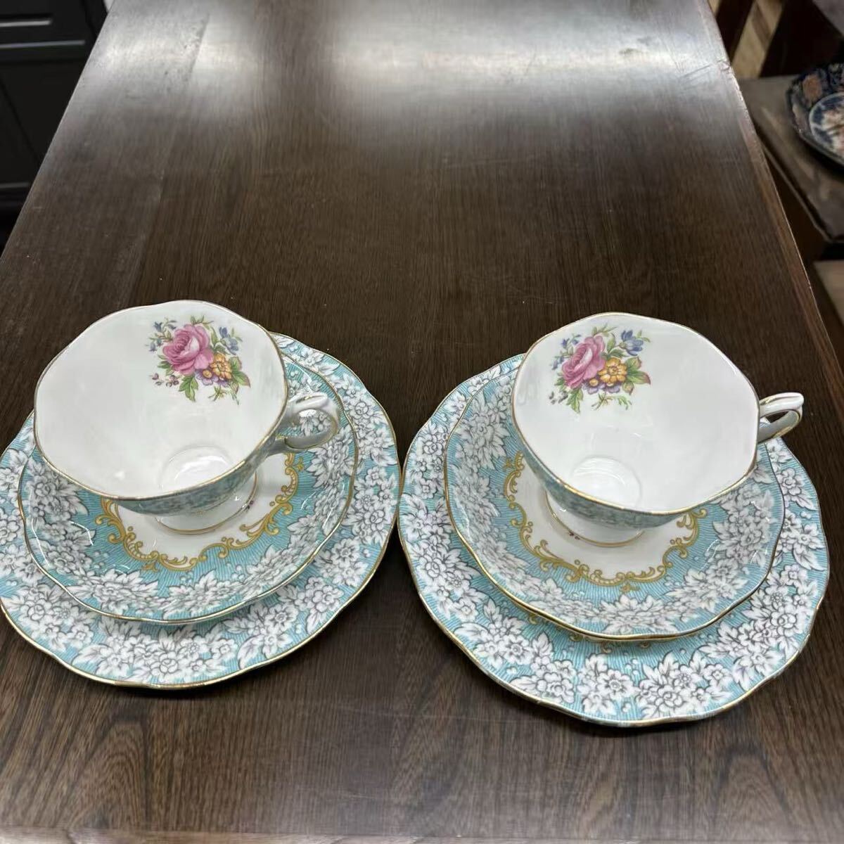 英国製 ロイヤルアルバート エンチャントメント カップ&ソーサー18cmプレート拍卖