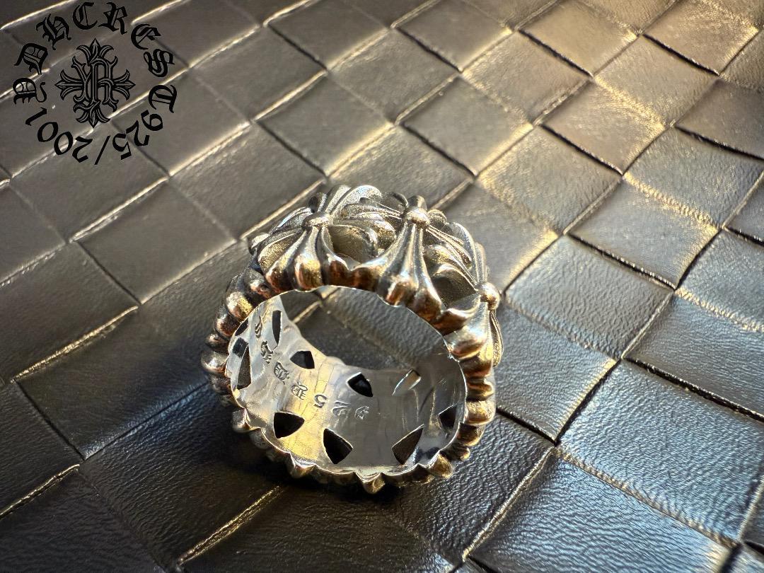 ★SS10 シルバーリング 圧倒的な重圧感 クロスモチーフシルバーリング US10号 刻印有り拍卖