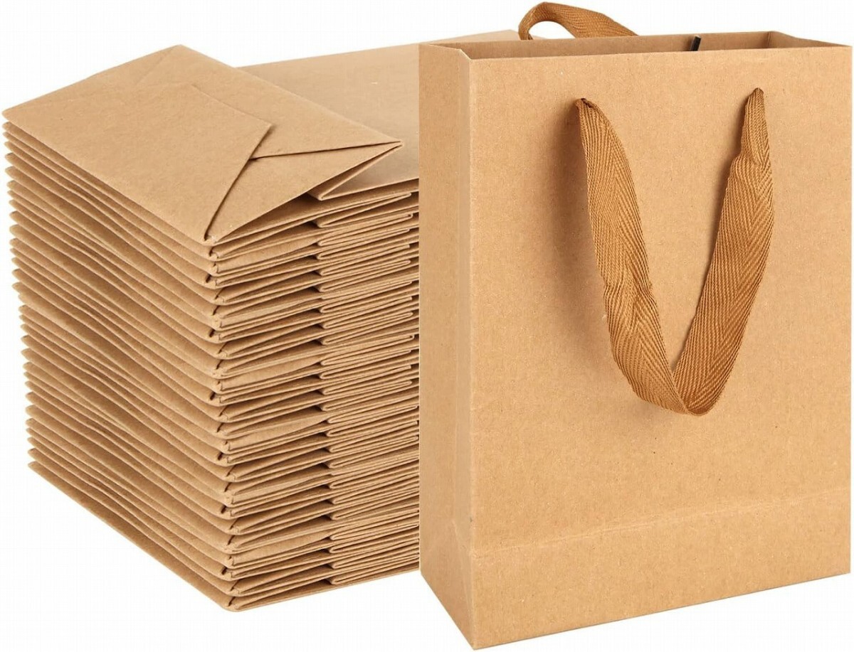 紙袋 厚手タイプ 小 ラッピング 袋 シンプル 無地 60 枚 拍卖