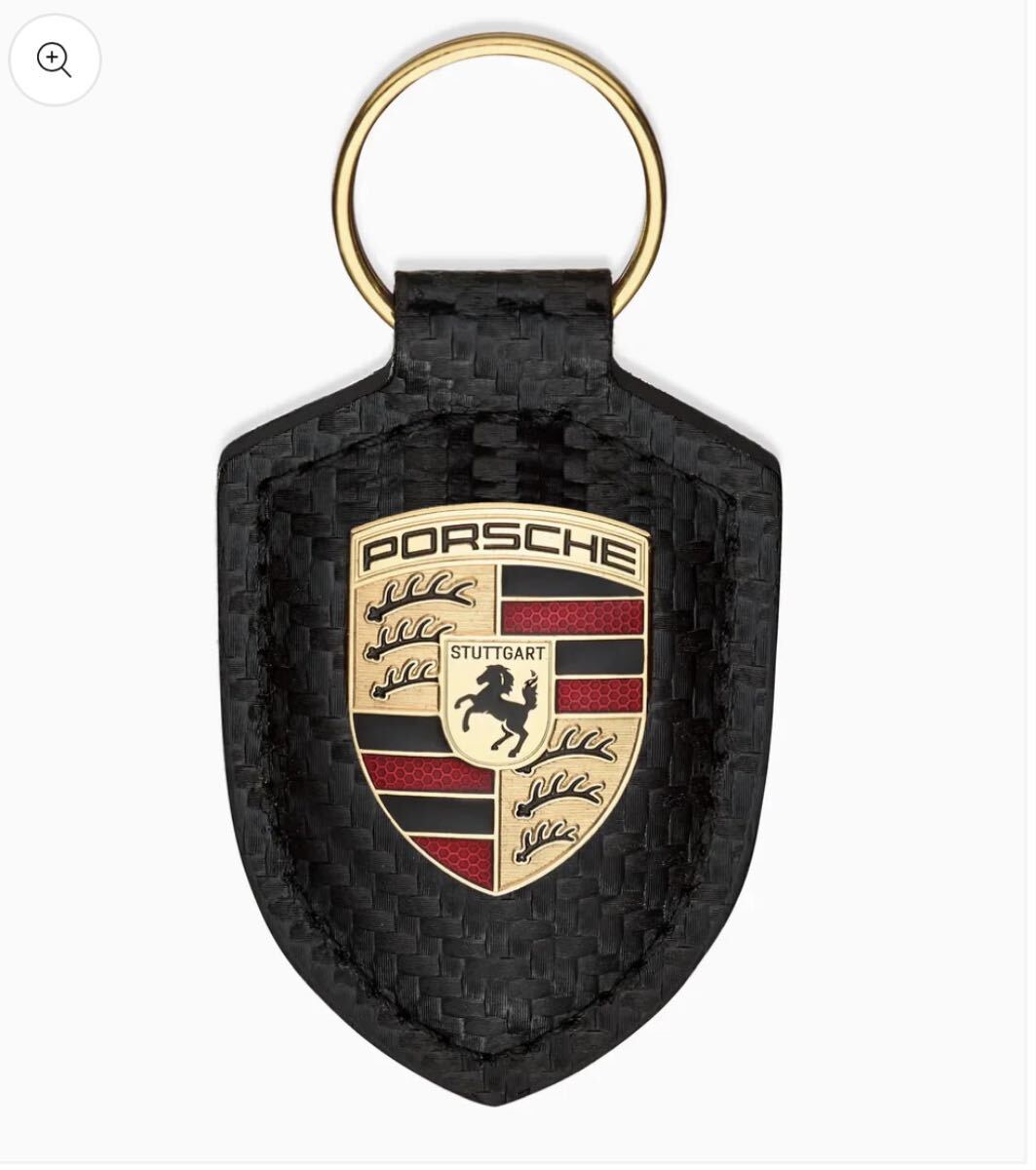 新品 ポルシェ クレストキーリング(カーボン調) - 25Y カレラGT コレクション 新発売 クレストキーホルダー拍卖