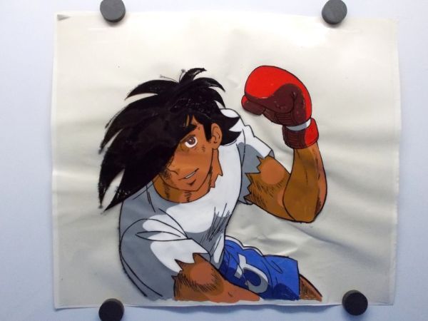 セル画 矢吹丈 上半身アップ あしたのジョー 1980年 ちばてつや 高森朝雄(梶原一騎) 出崎統 杉野昭夫 昭和レトロ 当時物 現状品拍卖