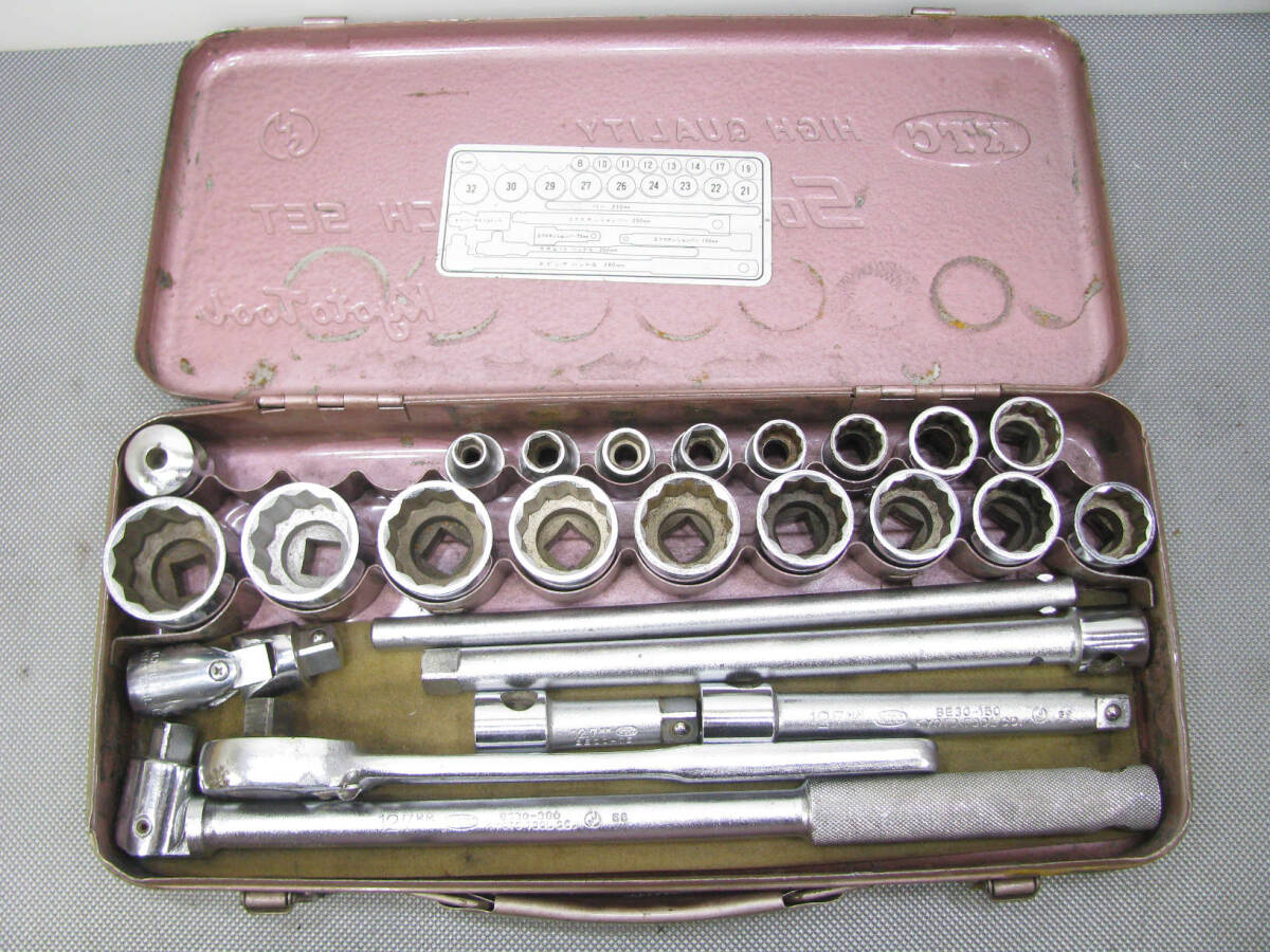 ★ビンテージ★KTC SOCKET WRENCH SET ソケットレンチ セット拍卖