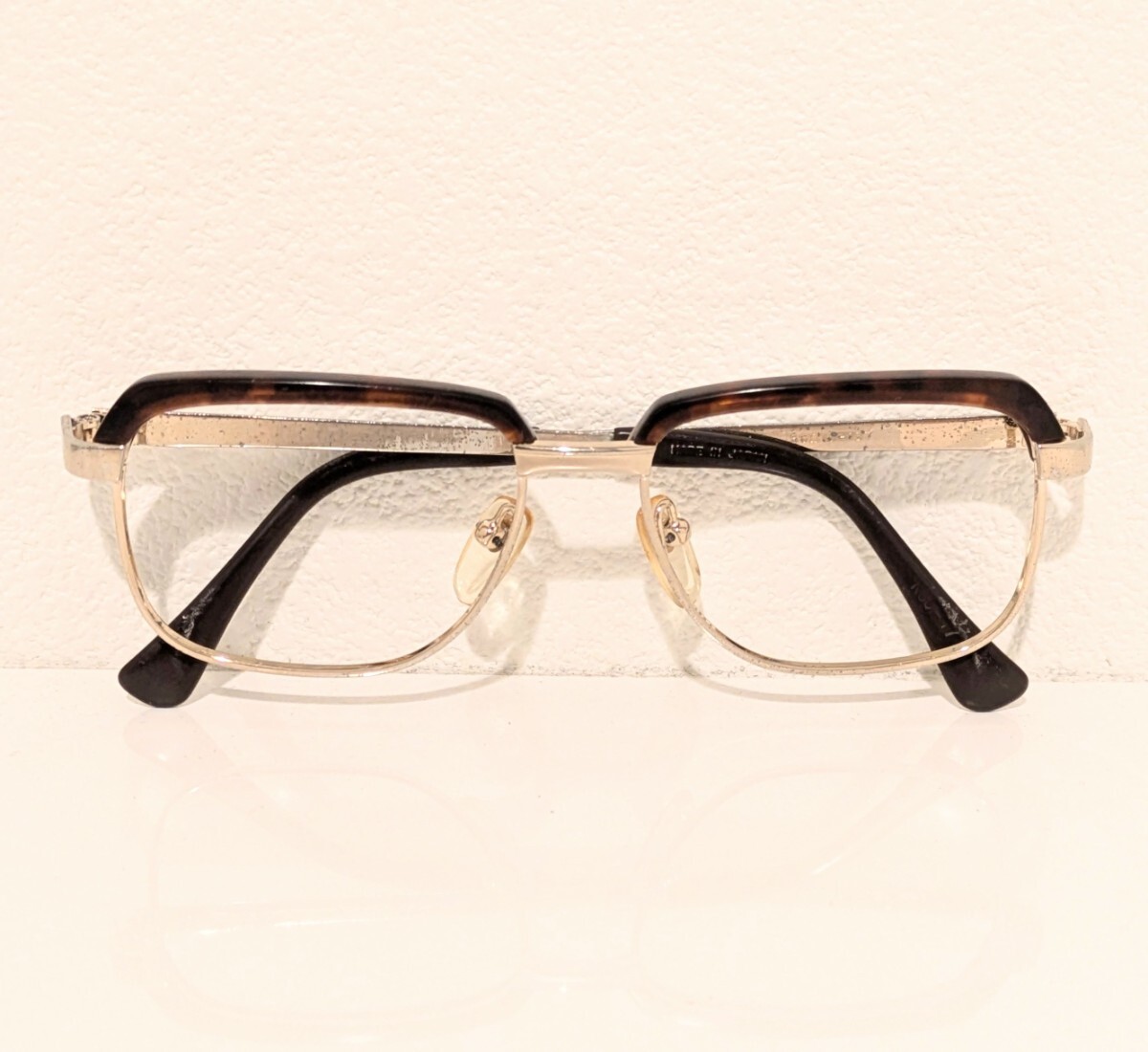 《ヴィンテージ》年代物 鯖江 日本製 サーモント 眼鏡 レンズ無し メガネフレーム ブローフレーム レトロ 伊達メガネ べっ甲柄拍卖