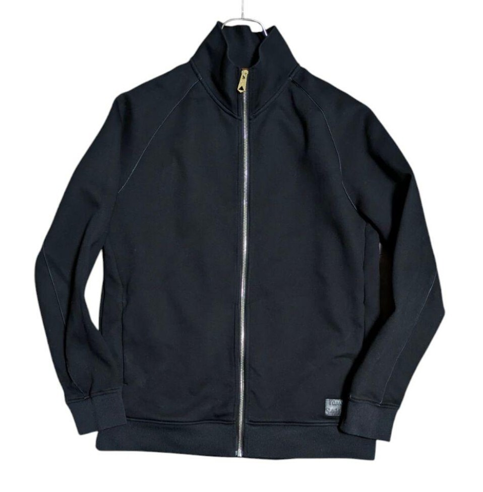《PAUL SMITH》ポールスミス トラックジャケット アウター ダンボールニット ハイネック ジップアップジャケット 黒拍卖