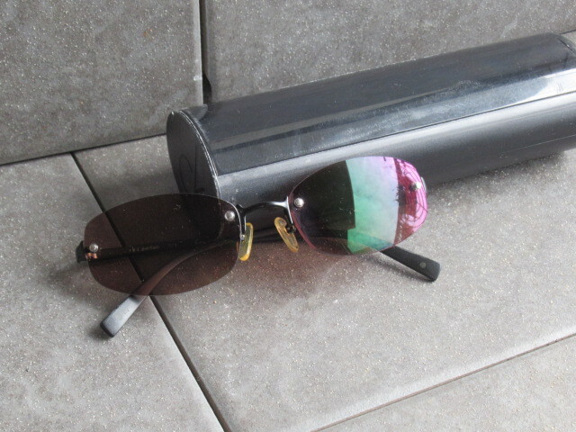 中古*Calvin Klein カルバンクライン ブラウン系 サングラス 眼鏡ケース付*拍卖