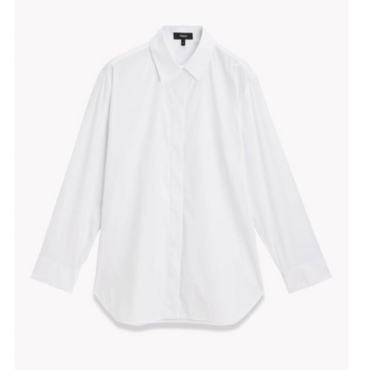 Theory シャツ Wealth Classic Menswear Shirt J ブラウス ホワイト 長袖シャツ オックスフォードシャツ拍卖