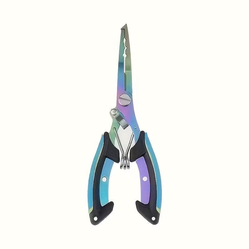 ☆軽量フィッシングプライヤー 耐久性ステンレス 滑り止めグリップ付 ※カラー:ブルー拍卖