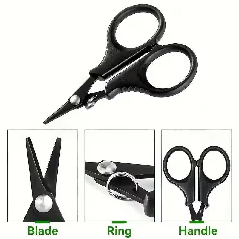 ☆多機能釣りハサミ チタンコーティング ステンレススチール製 釣りハサミ ☆PEライン等に! ※材料: ステンレス鋼拍卖