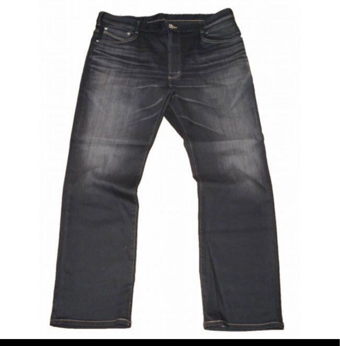 EDWINジャージーズ黒ER03-1176大きいサイズ ストレート ストレッチ サイズ5L拍卖